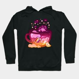 Pride Flag Teacup - Sunset Lesbian Hoodie